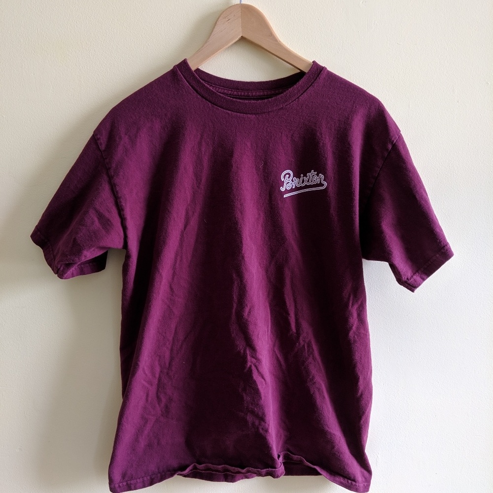 Brixton Scipt T - Maroon - Medium